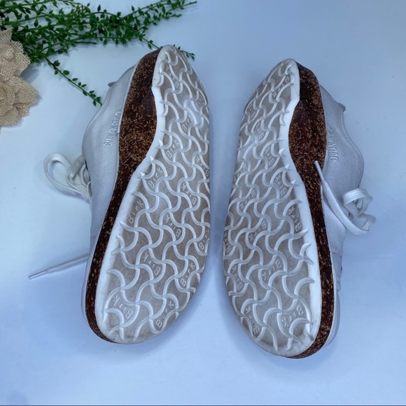 Birkenstock Santa Cruz White Canvas Round Toe Oxford Sneakers Size 37 Narrow - Picture 6 of 11